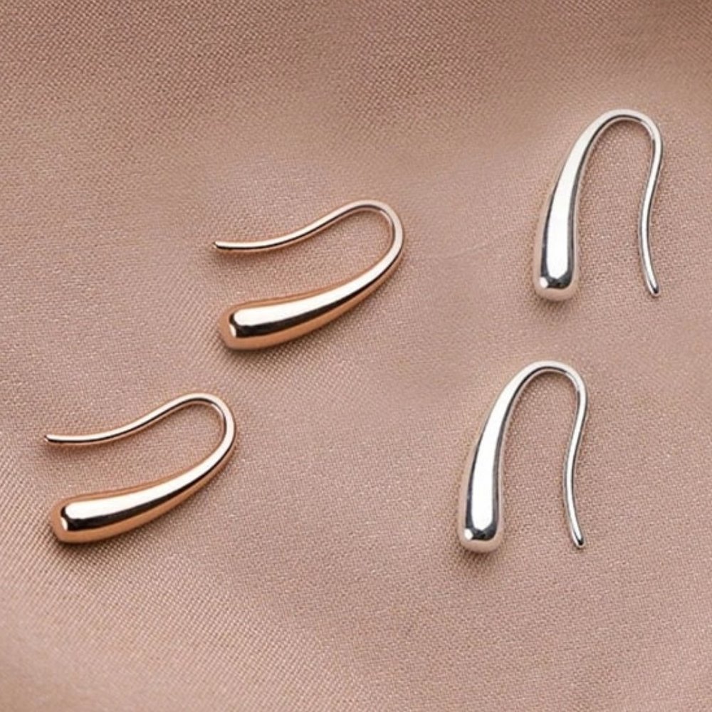 *NEW 925 Sterling Silver Waterdrop Earrings - Picture 1 of 8